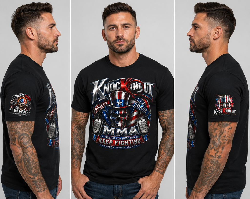 KnocKOut Project Chaos MMA Support Veteran Unisex Softstyle T-Shirt