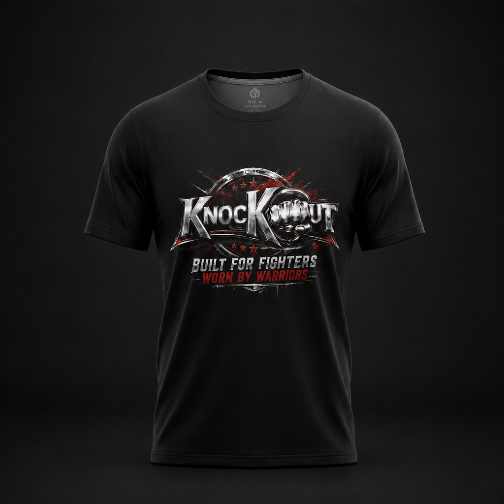 Knockout Built For Fighters Worn By Warriors Unisex Softstyle T-Shirt