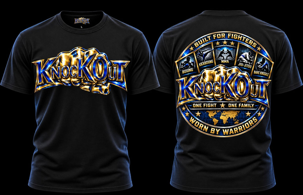 Gold Blue KnocKOut Unisex T-Shirt