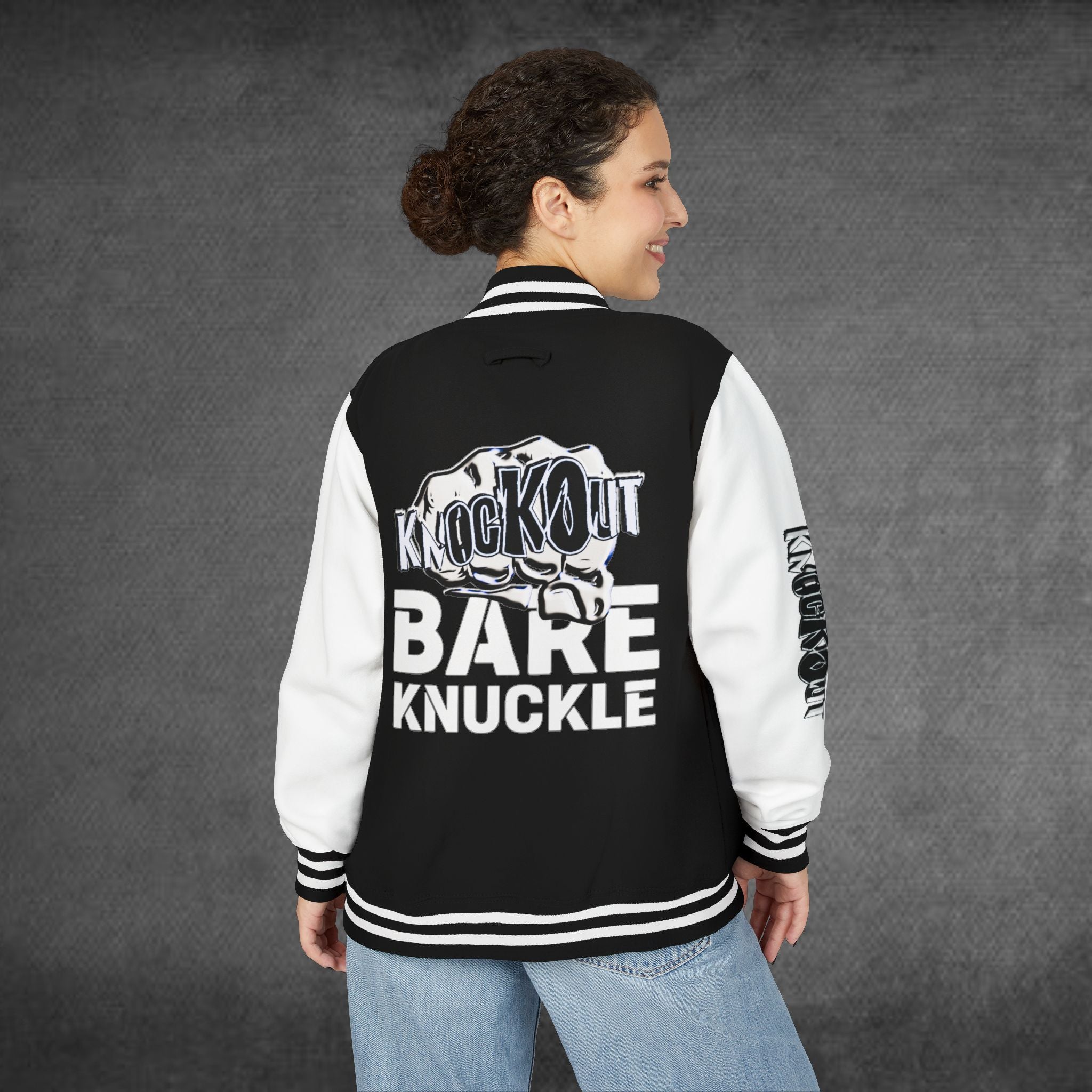 Unisex KnocKOut Bare Knuckle Heavyweight Letterman Jacket