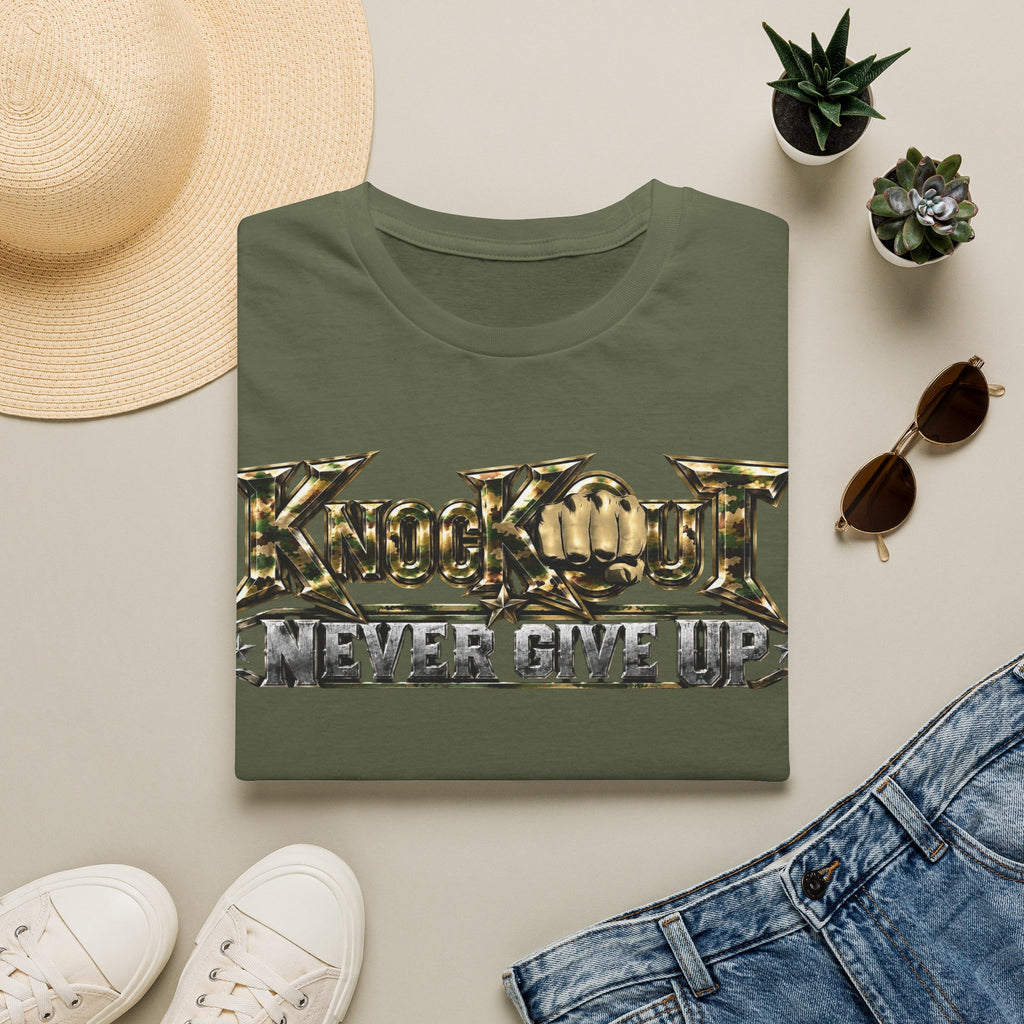 Never Give Up KnocKOut Unisex Softstyle T-Shirt