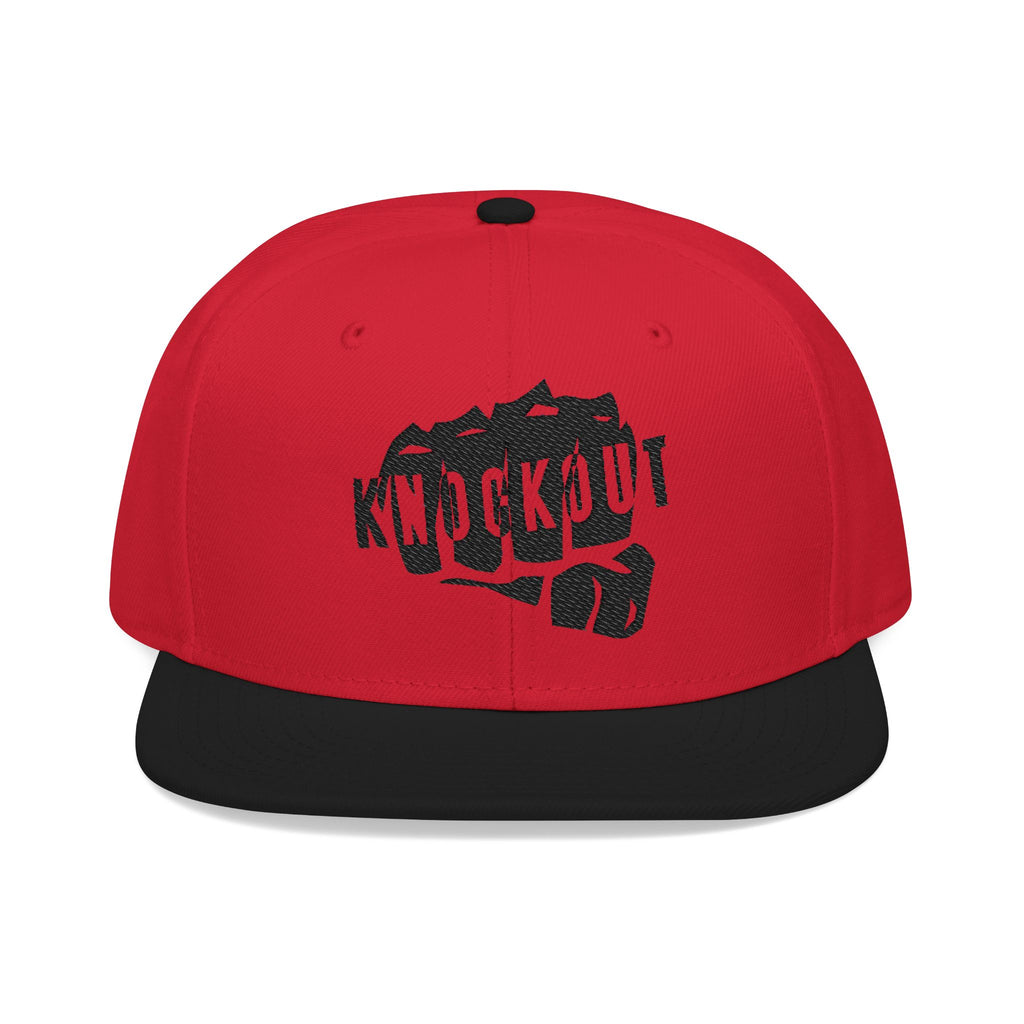 KnocKOut Snapback Hat - Cutout Logo Embroidery