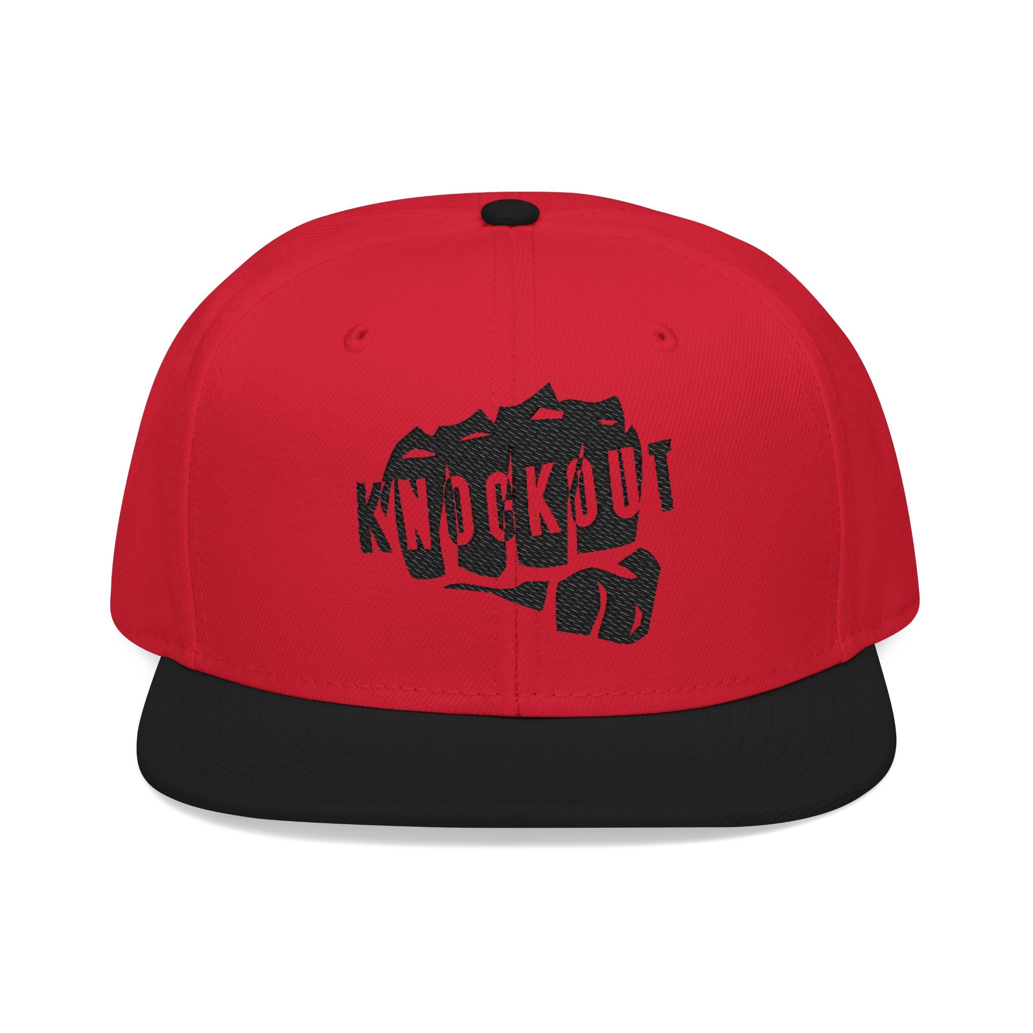 KnocKOut Snapback Hat - Cutout Logo Embroidery