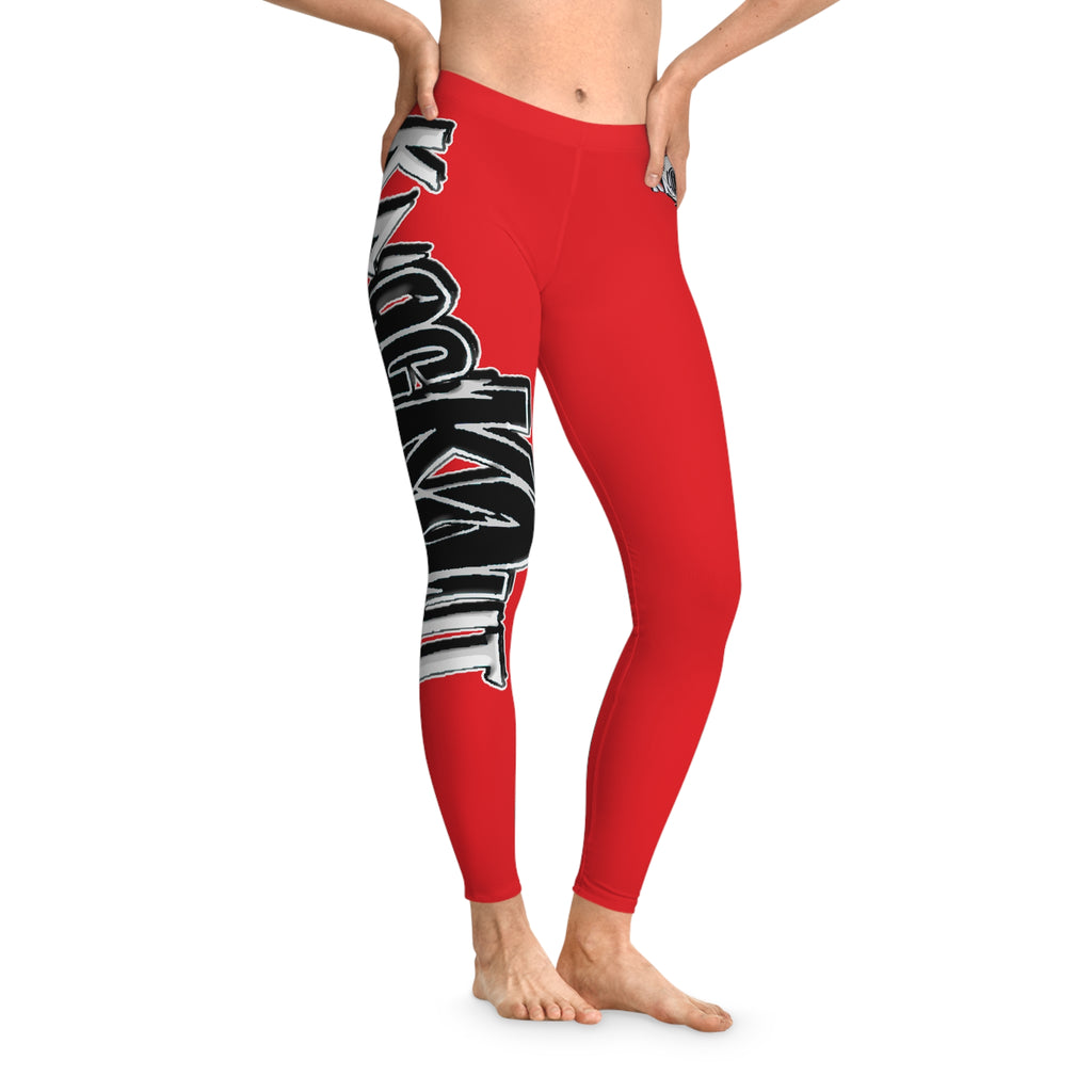 KnocKOut Red Stretchy Leggings