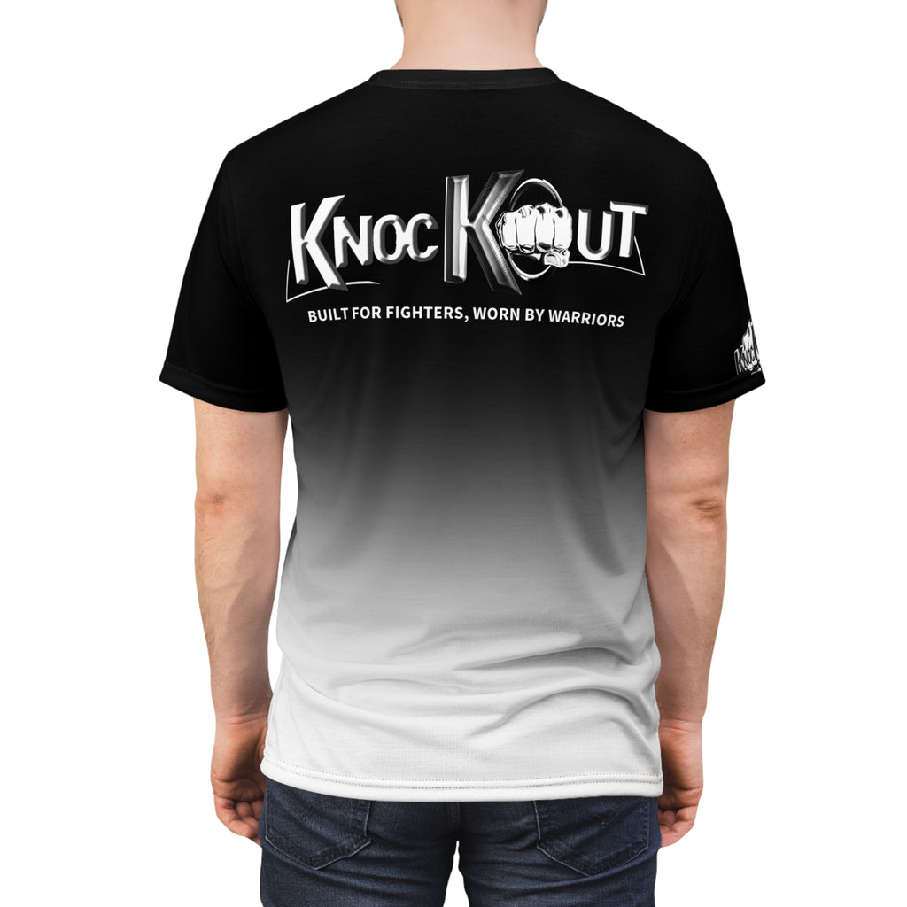 Black & White KnocKOut Unisex Cut & Sew Tee