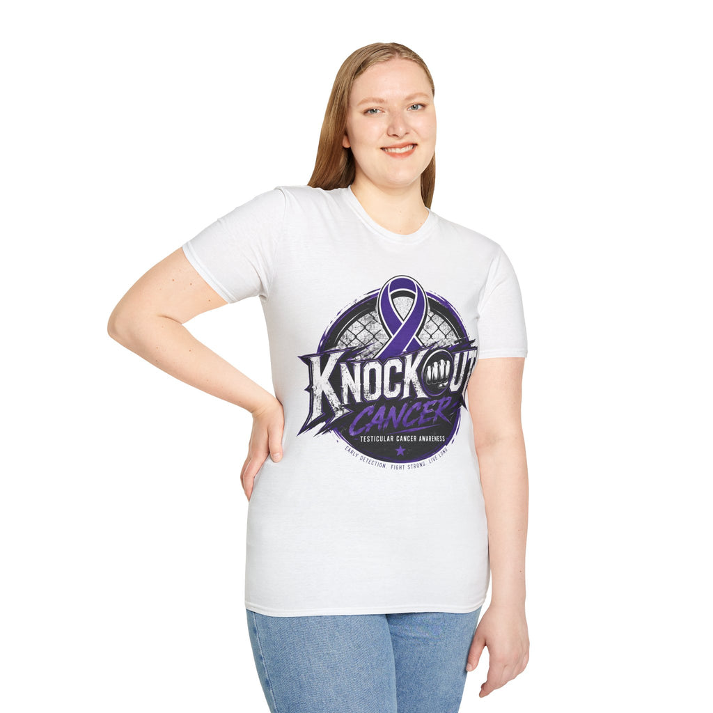 KnocKOut Cancer Awareness Tee | One Team. One Fight.Unisex Softstyle T-Shirt