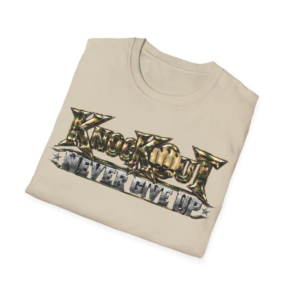 Never Give Up KnocKOut Unisex Softstyle T-Shirt