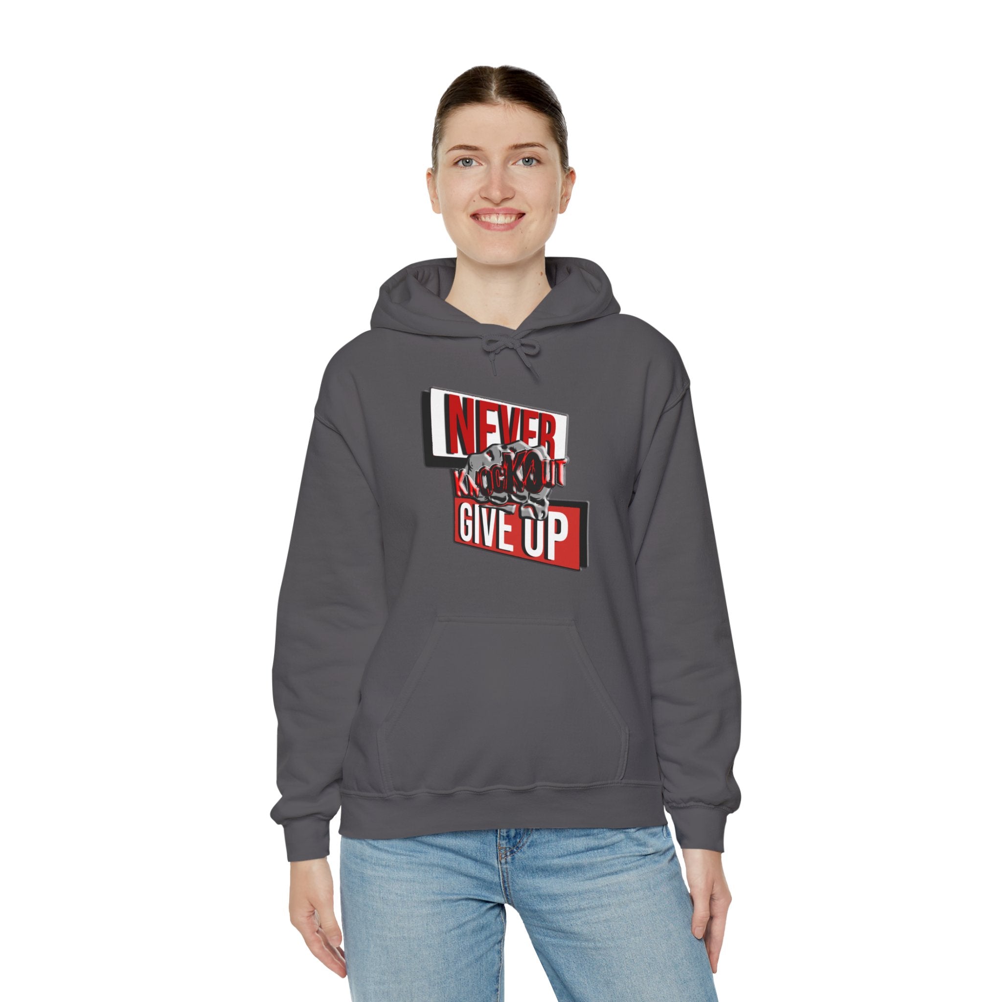 KnocKOut Never Give Up Unisex Heavy Blend™ Hooded Sweatshirt