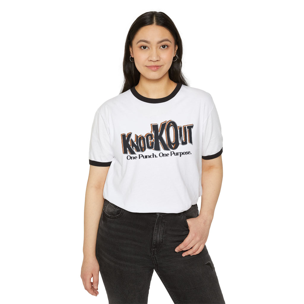 KnocKOut Unisex Cotton Ringer T-Shirt