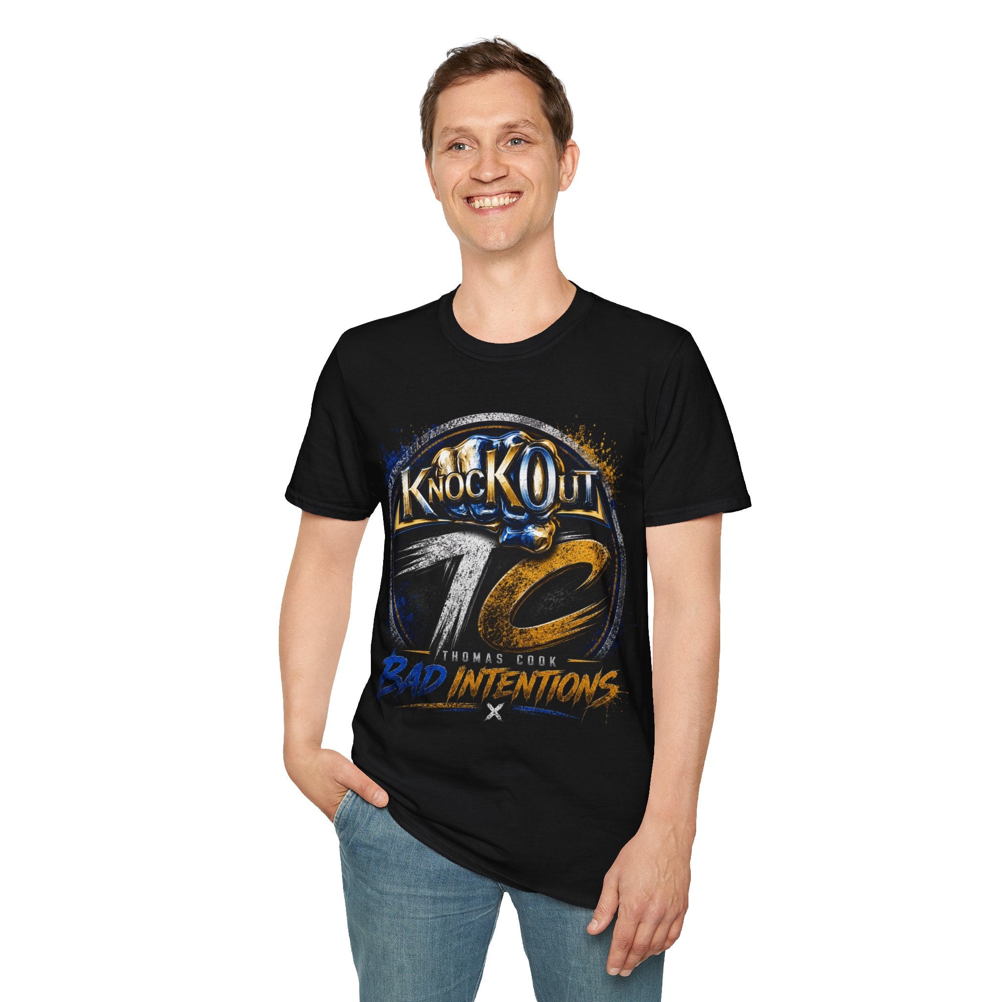 Thomas Bad Intentions Cook KnocKOut Unisex Softstyle T-Shirt