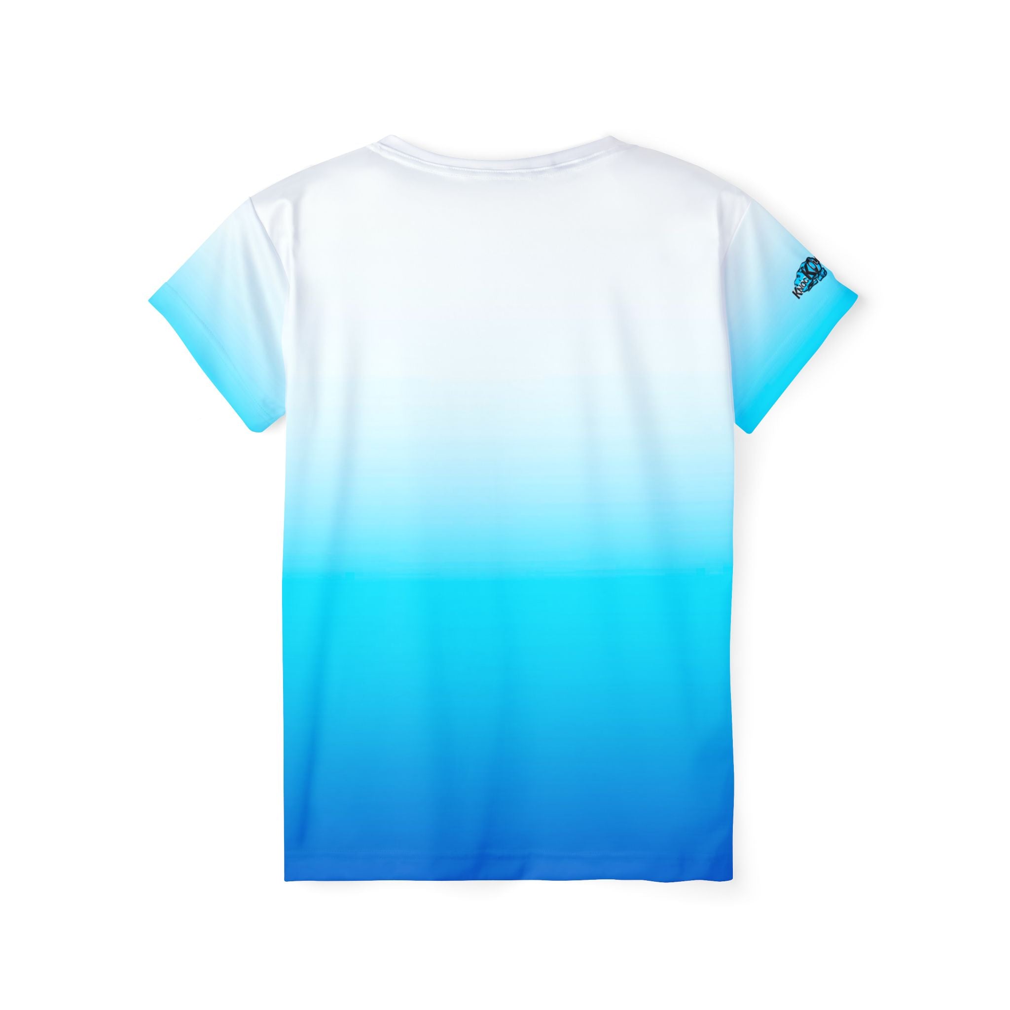 Blue and White KnocKOut Women's Sports Jersey