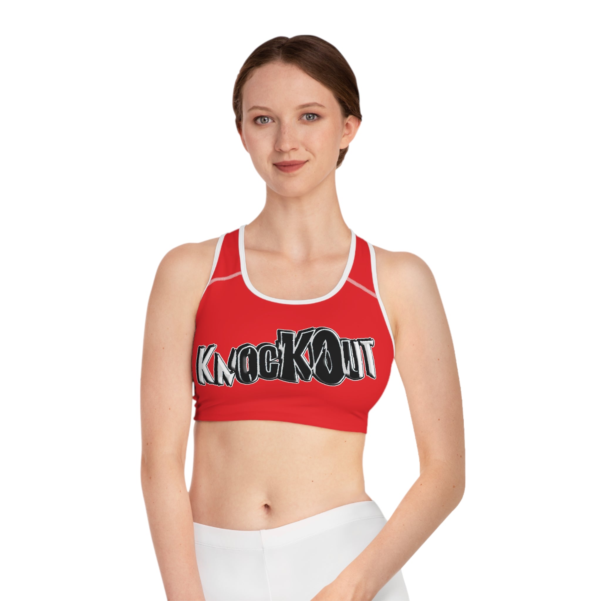 KnocKOut Red Sports Bra