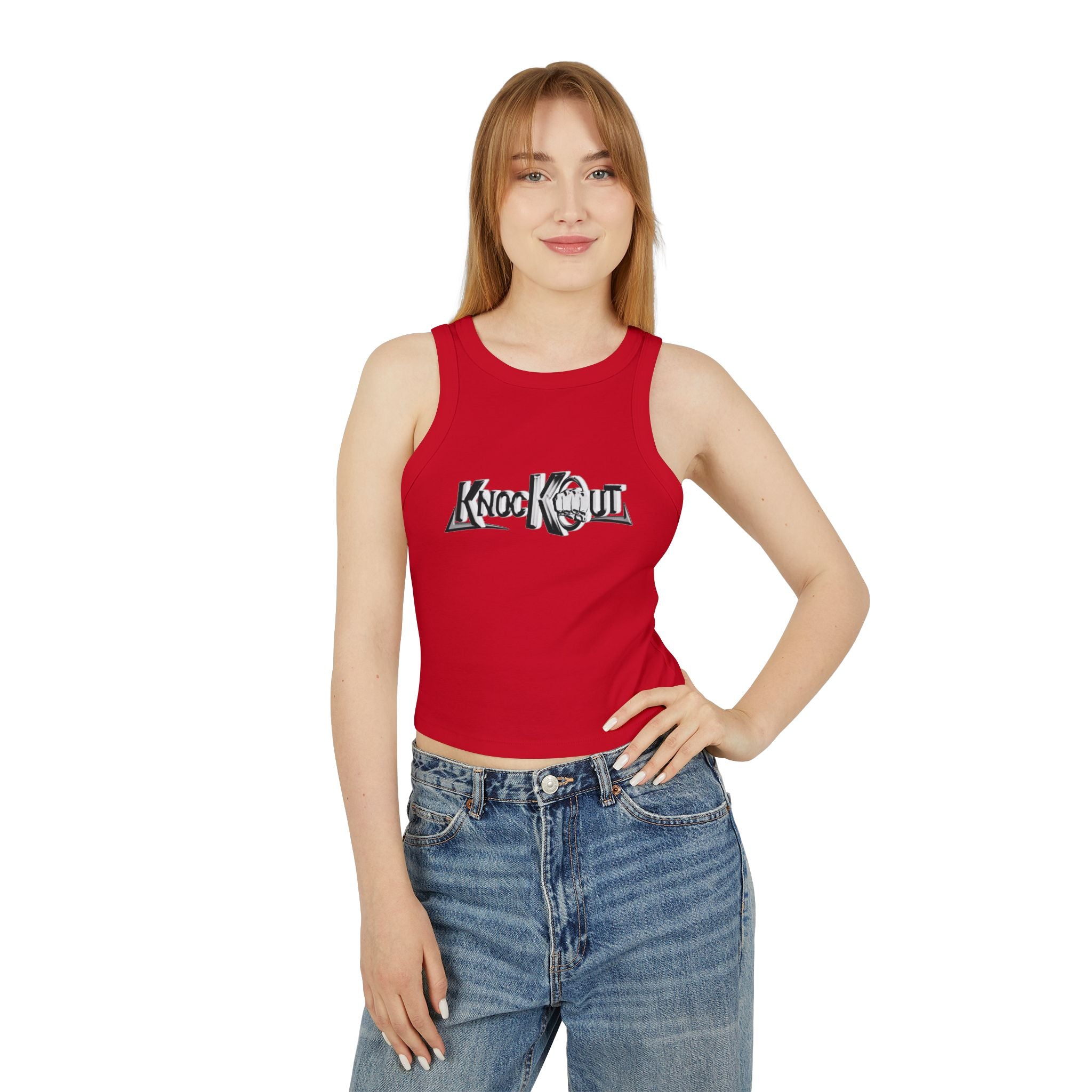KnocKOut Women's Micro Rib Racer Tank Top