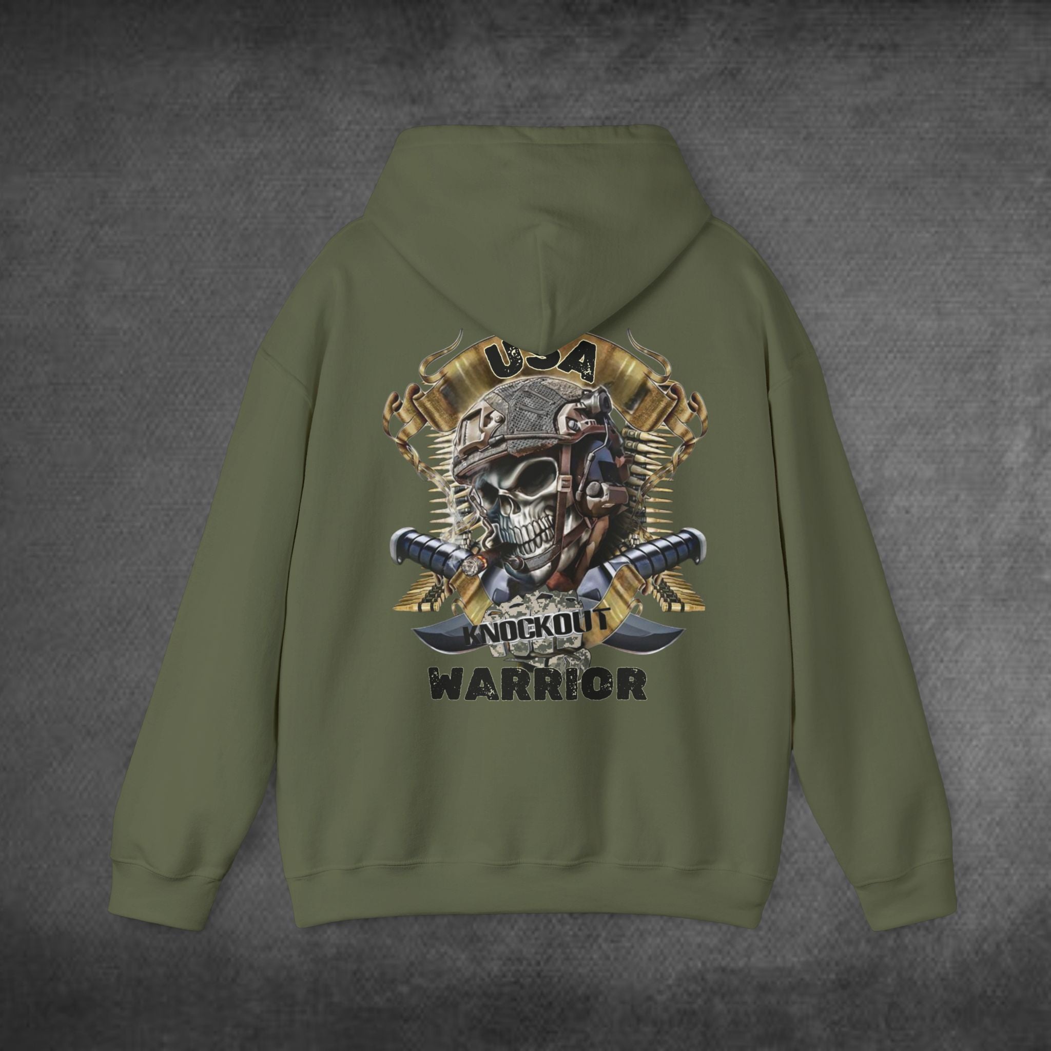 Knockout Warrior (Front & Back)Heavy Blend™ Hooded Sweatshirt