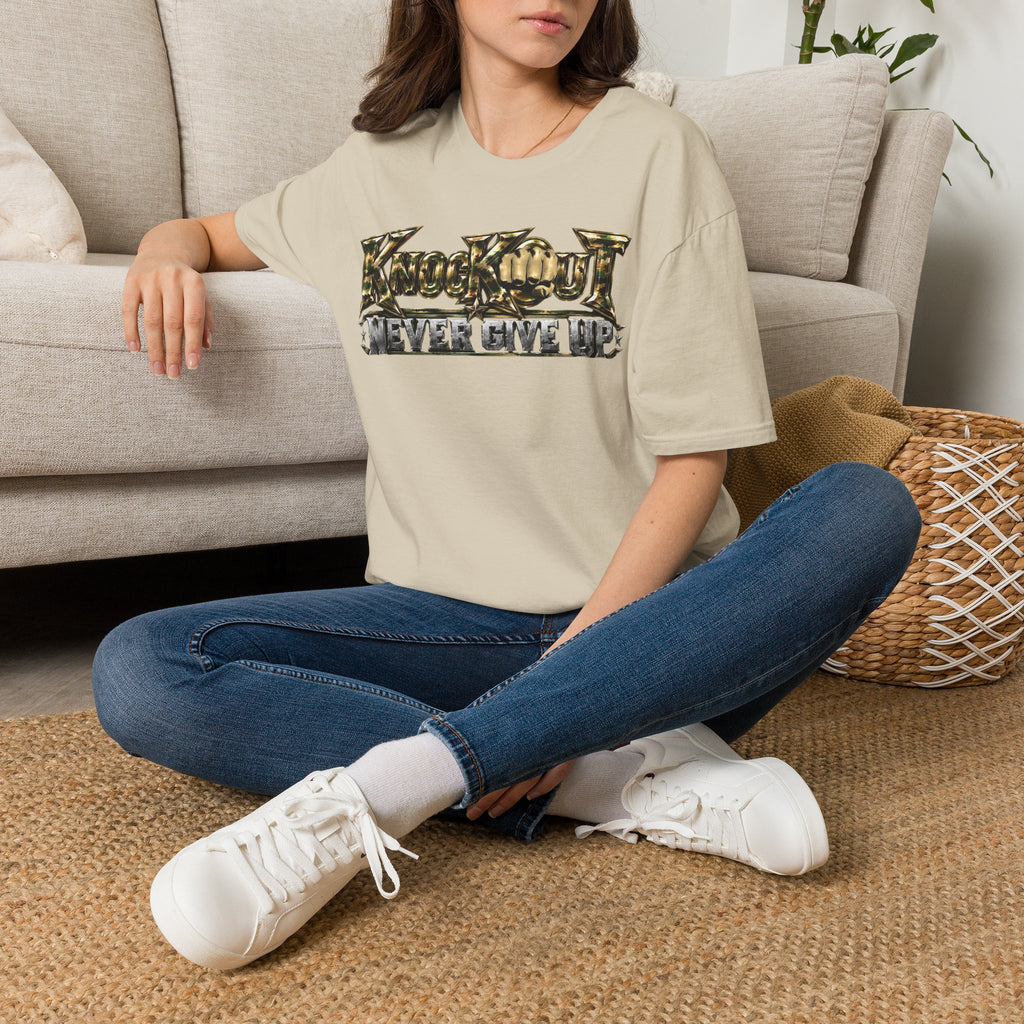 Never Give Up KnocKOut Unisex Softstyle T-Shirt