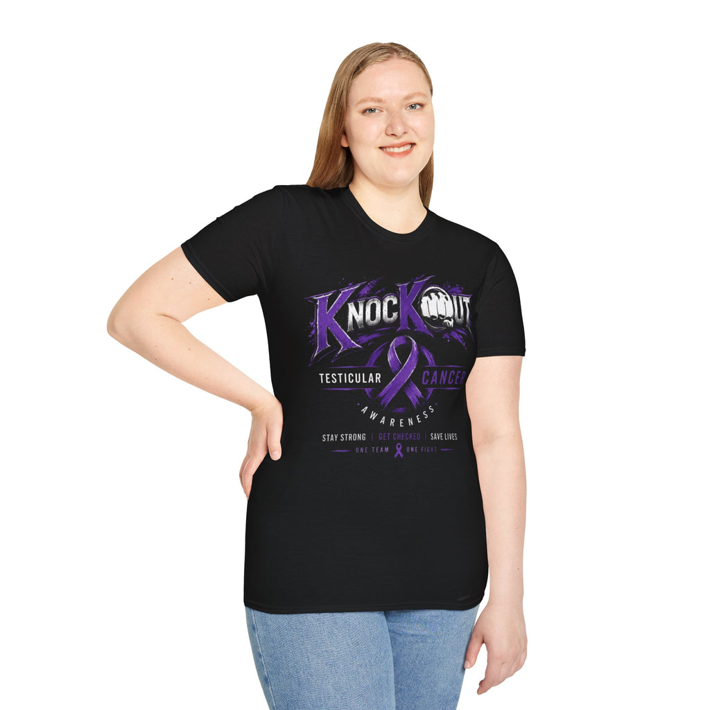 KnocKOut Cancer Awareness Tee | One Team. One Fight.Unisex Softstyle T-Shirt