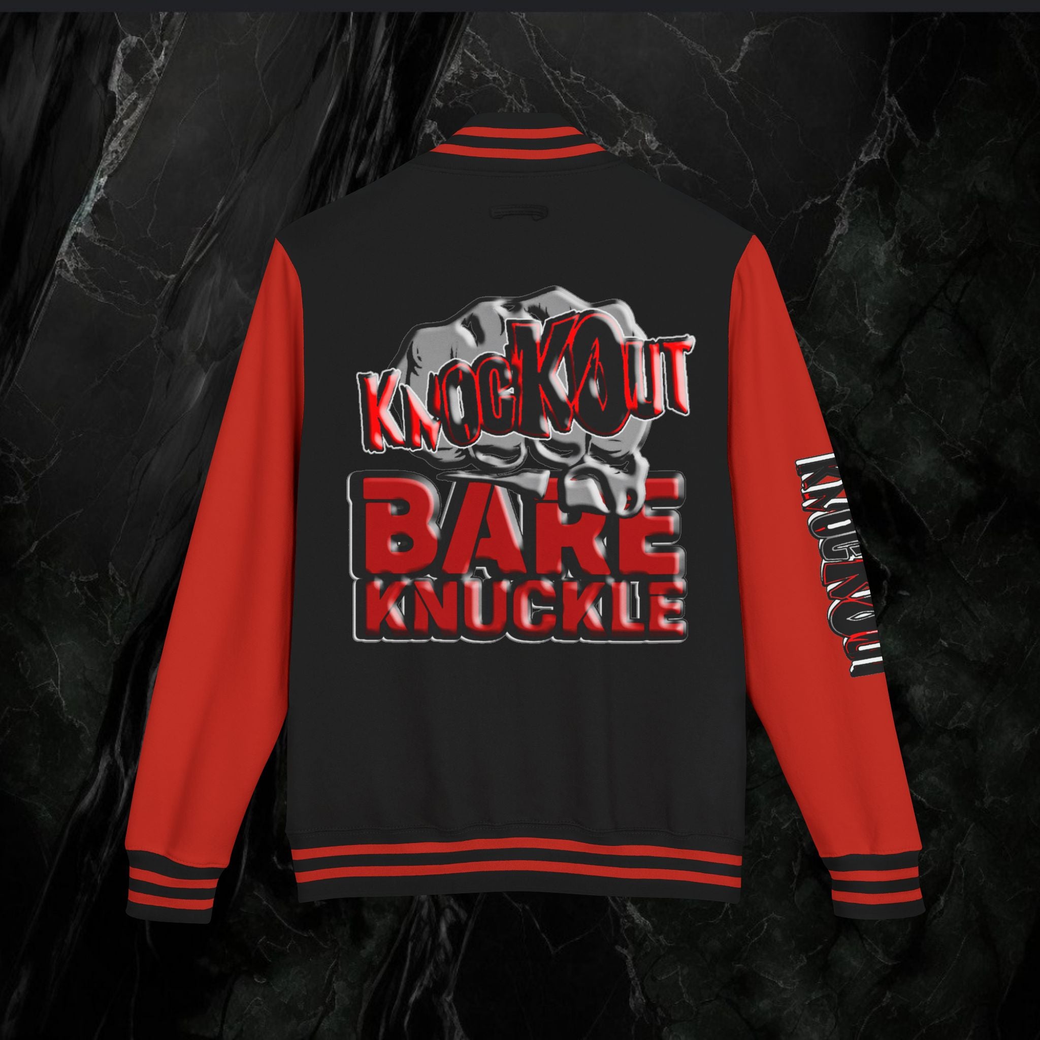 Unisex KnocKOut Bare Knuckle Heavyweight Letterman Jacket