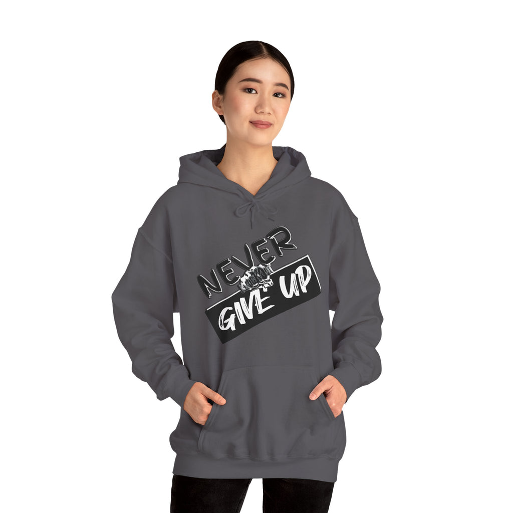 Never Give Up  KnocKOut Unisex Heavy Blend™ Hooded Sweatshirt