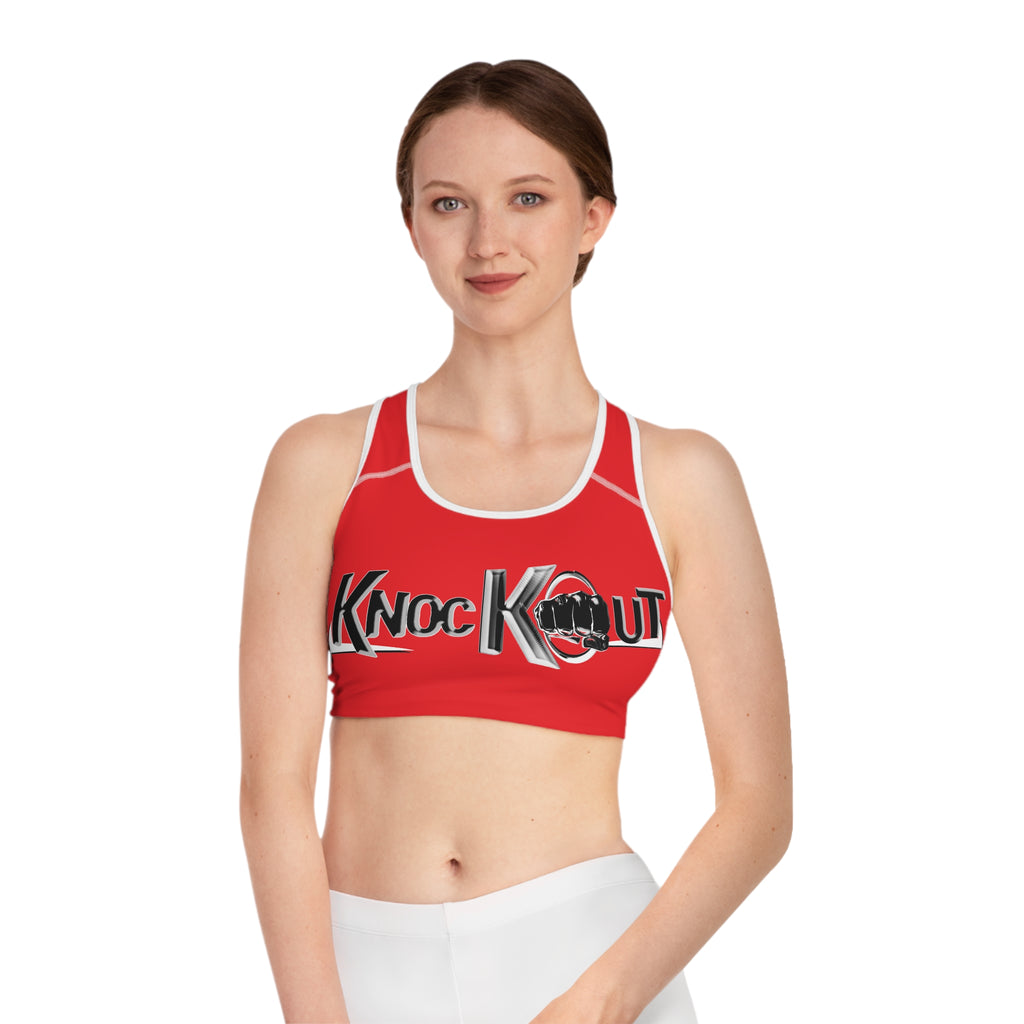 KnocKOut Red Sports Bra