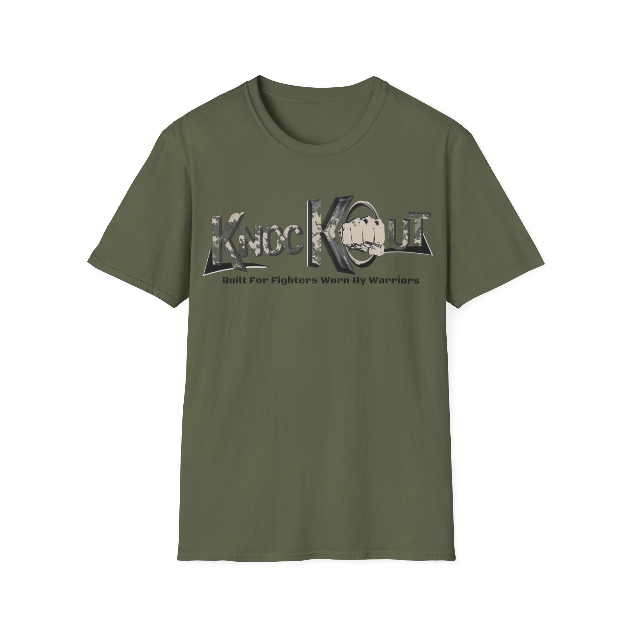 Camo KnocKOut Unisex Softstyle T-Shirt
