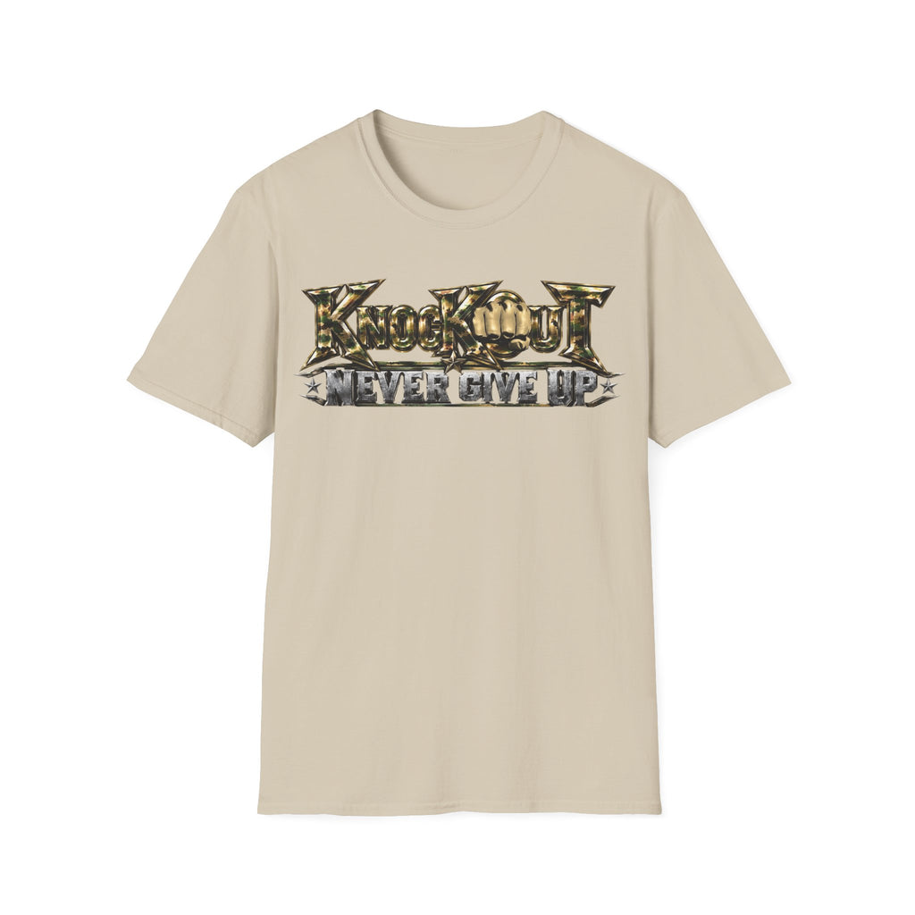 Never Give Up KnocKOut Unisex Softstyle T-Shirt