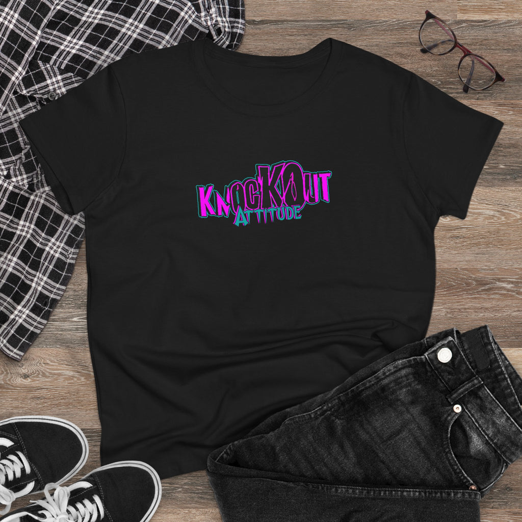 KnocKOut Attitude Women's Midweight Cotton Tee