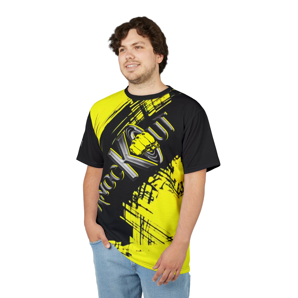 Yellow and Black  KnocKOut Unisex Cut & Sew Tee