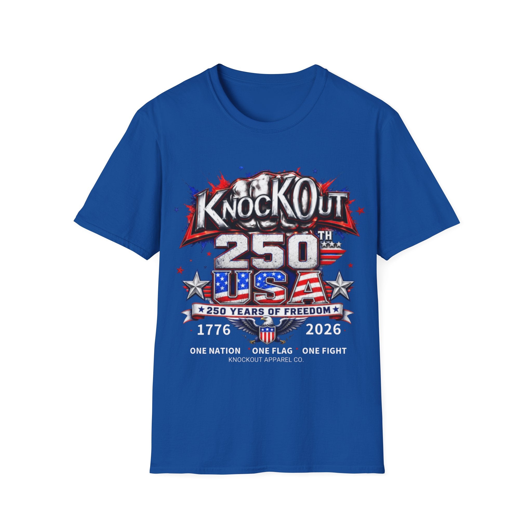 USA 250th Anniversary KnocKOut Unisex Softstyle T-Shirt