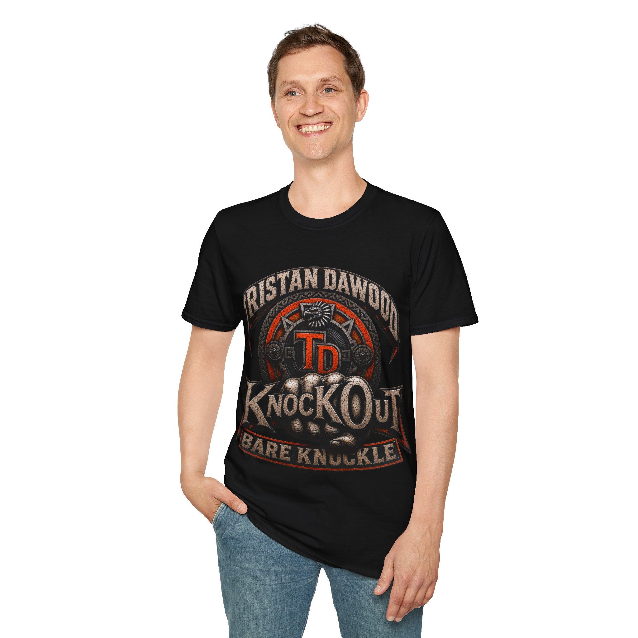 Dawood KnocKOut Fighter Unisex Softstyle T-Shirt
