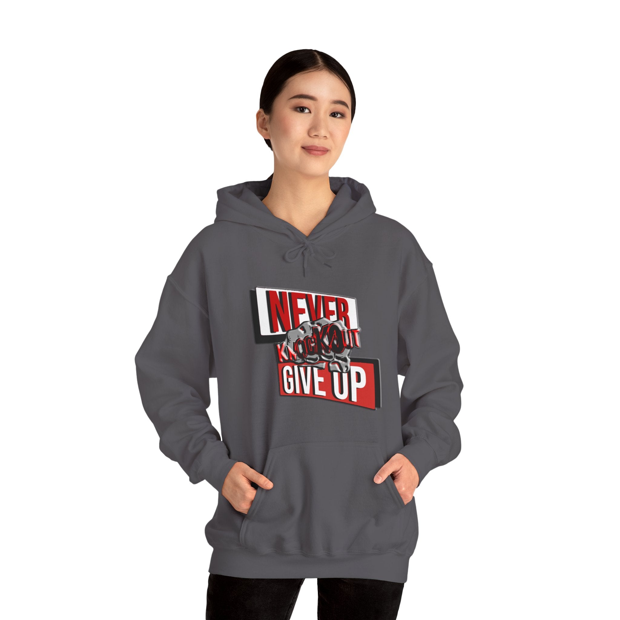 KnocKOut Never Give Up Unisex Heavy Blend™ Hooded Sweatshirt