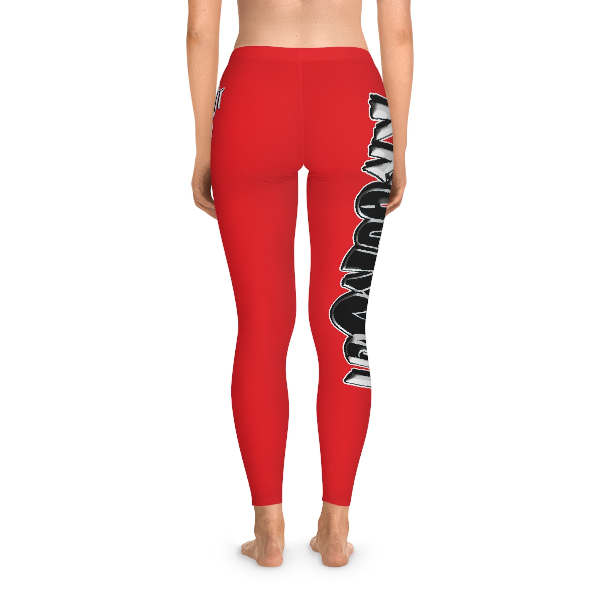 KnocKOut Red Stretchy Leggings