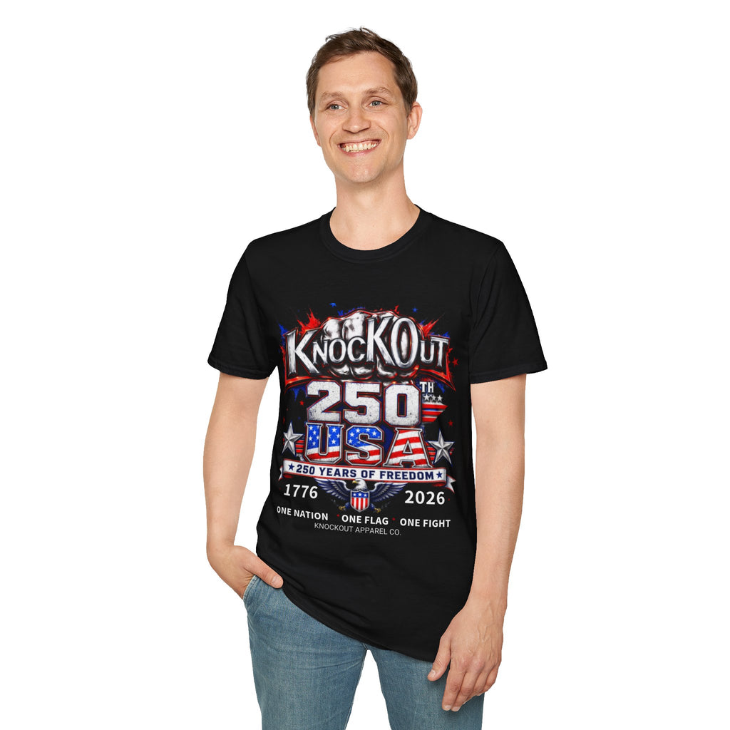 USA 250th Anniversary KnocKOut Unisex Softstyle T-Shirt