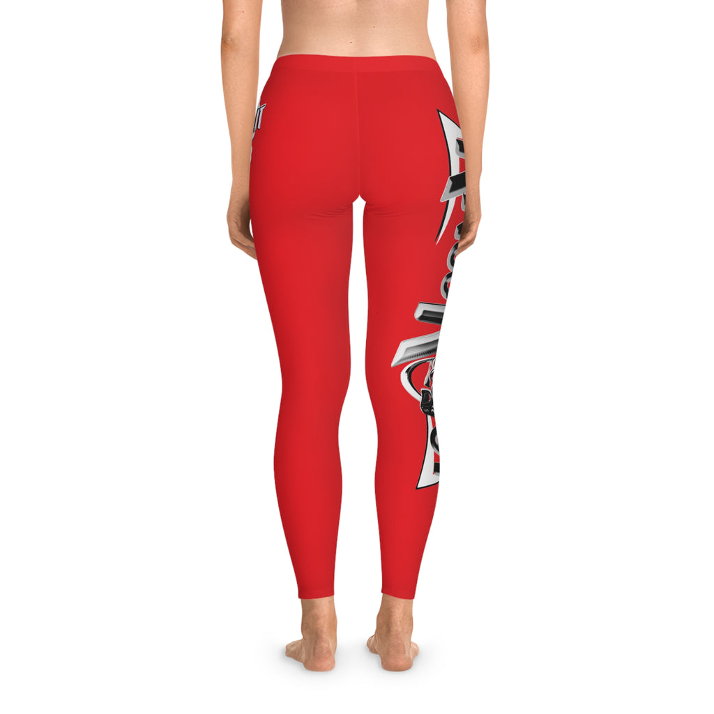 KnocKOut Red Stretchy Leggings