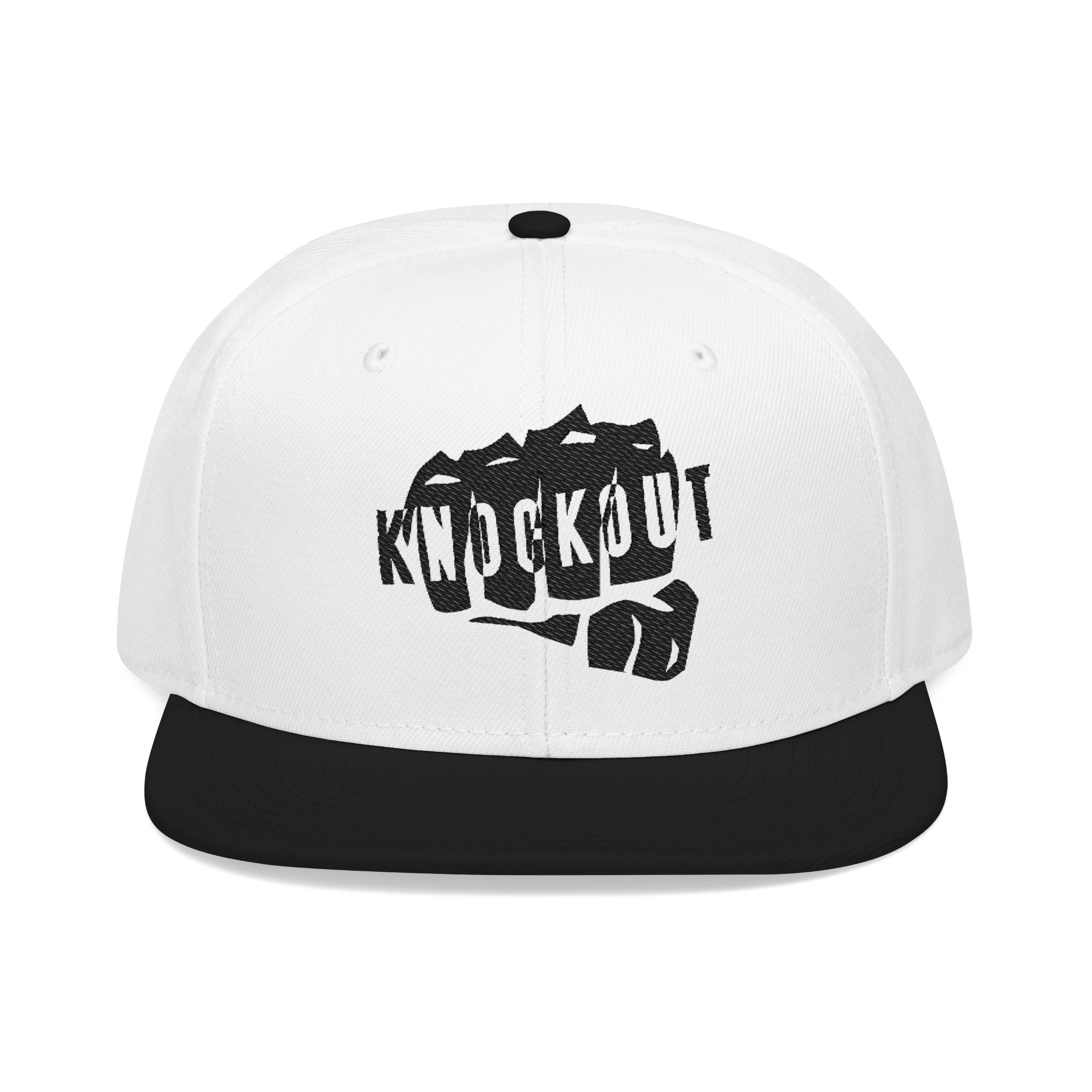 KnocKOut Snapback Hat - Cutout Logo Embroidery