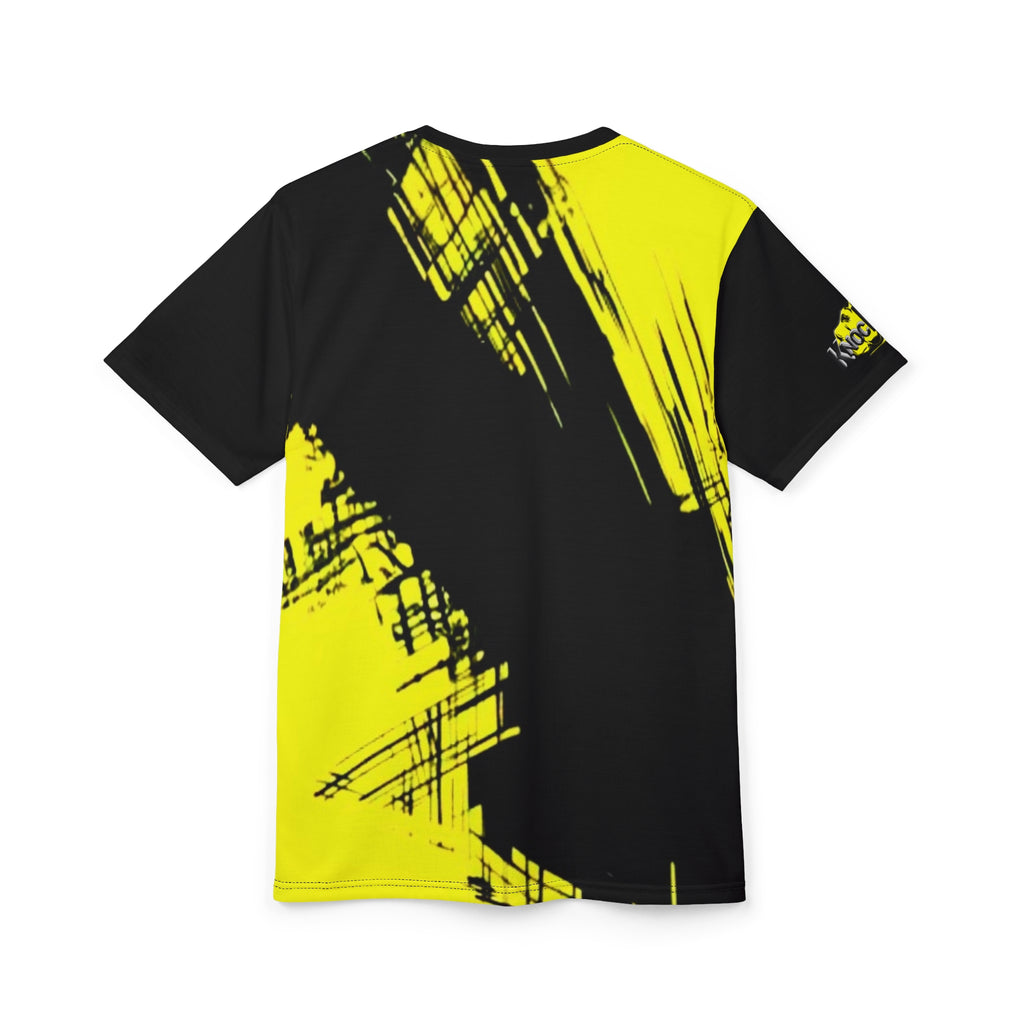 Yellow and Black  KnocKOut Unisex Cut & Sew Tee