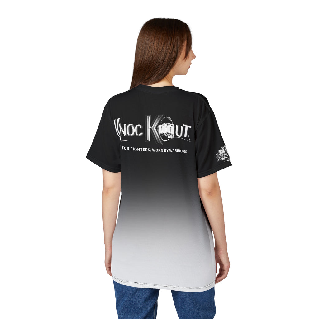 Black & White KnocKOut Unisex Cut & Sew Tee