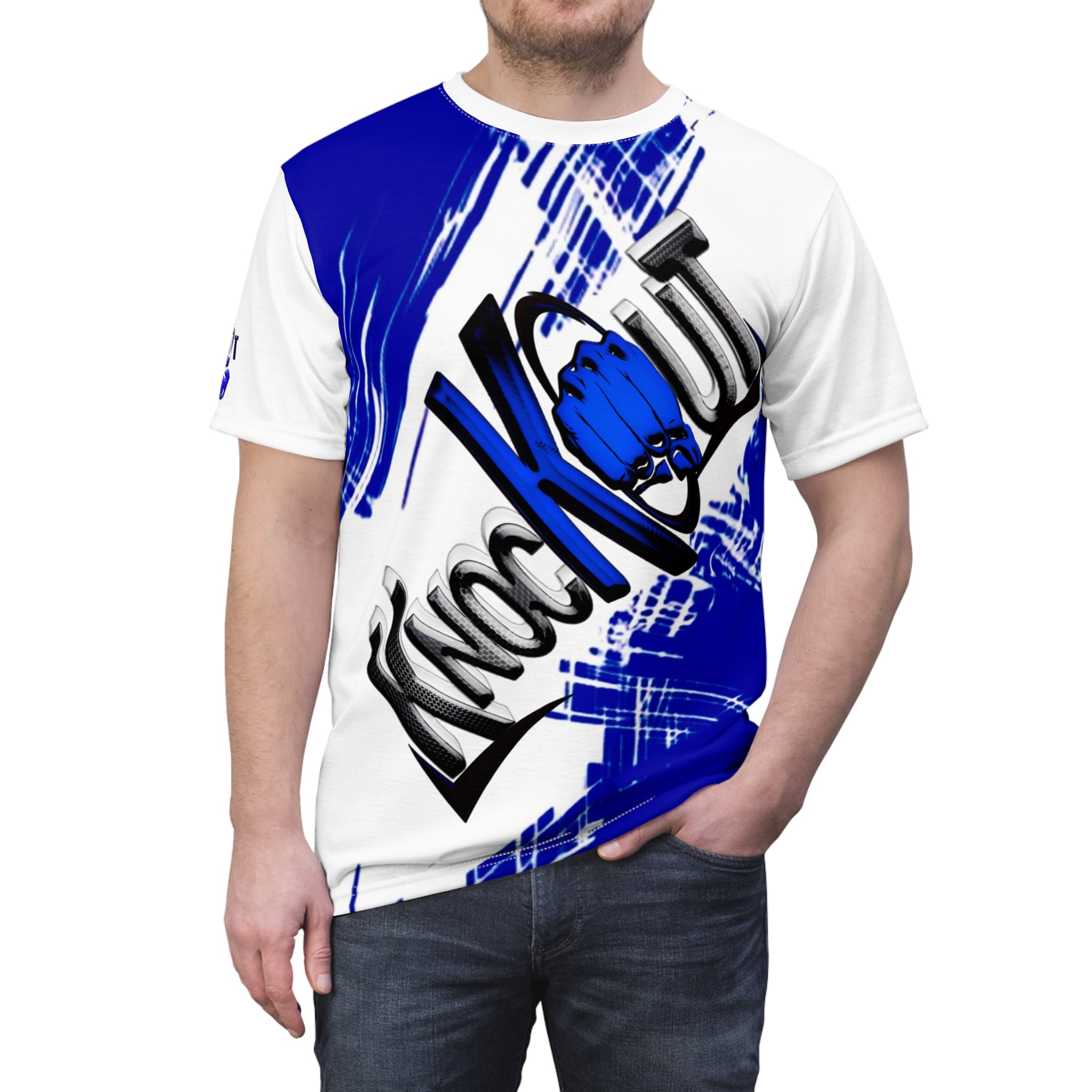 Blue KnocKOut Unisex Cut & Sew Tee