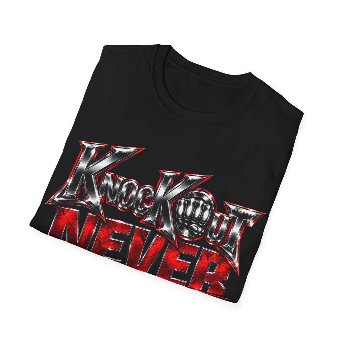 KnocKOut Unisex Softstyle T-Shirt Never Give Up Collection